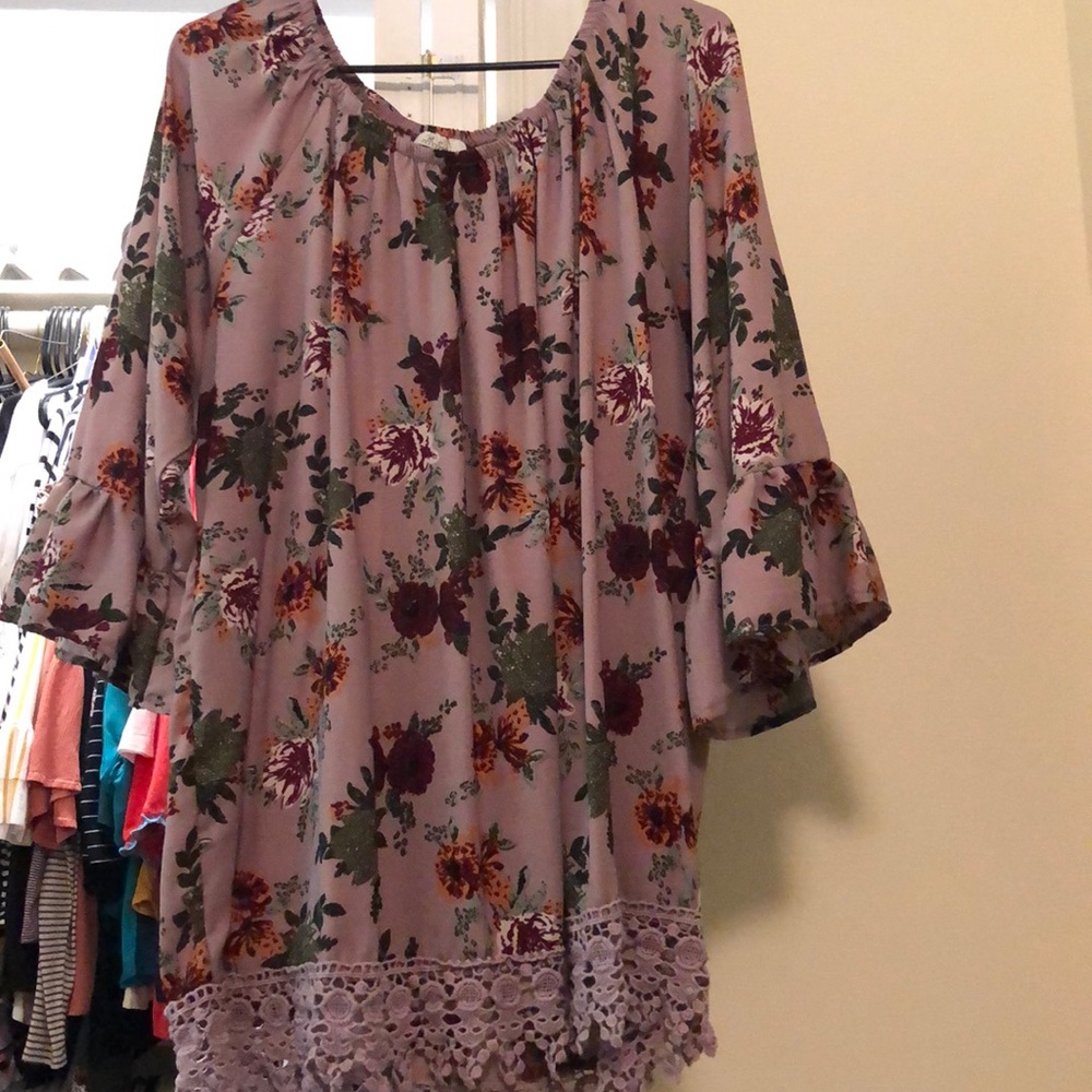 Dusty rose colored blouse